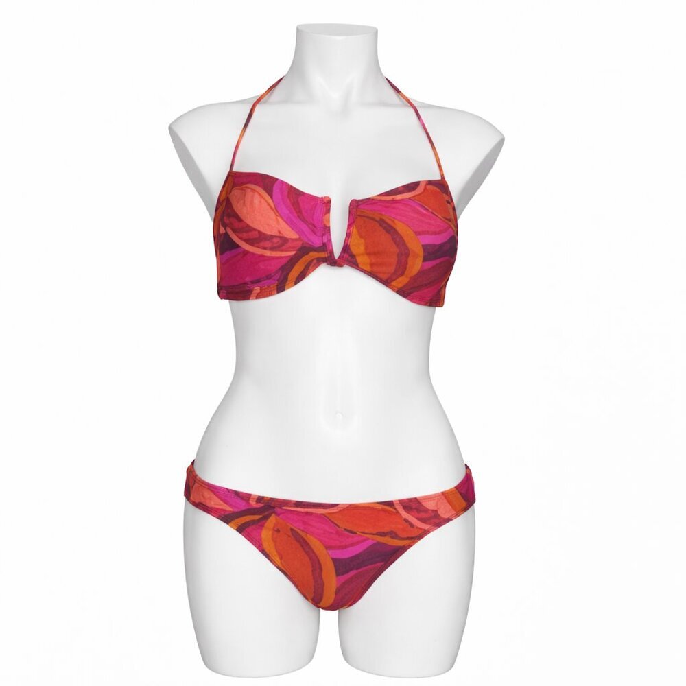 OLD NAVY 2-Piece Orange Brown Bikini Set Size L